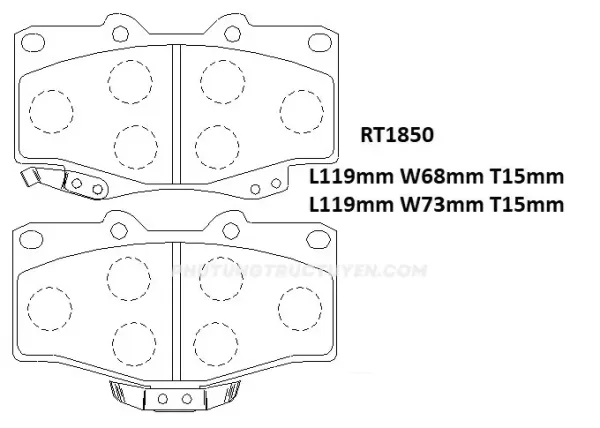 Bố thắng trước Prado 93-02; Landcruiser 90-98; 4Runner D2082 - Bộ