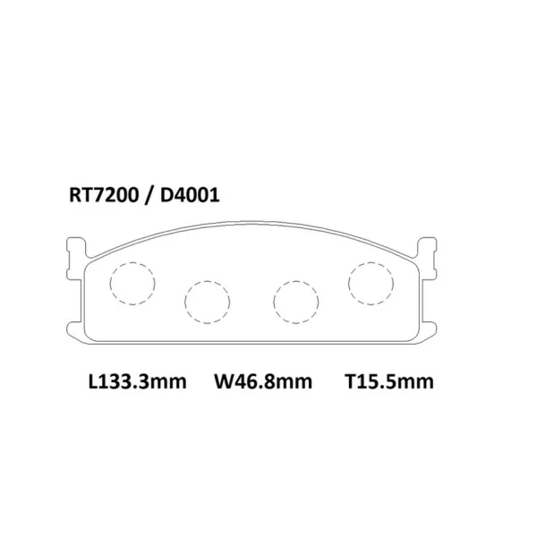 Bố thắng trước Isuzu Fargo 12 chỗ D4001 - Bộ