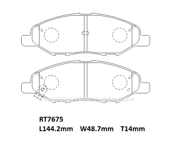 Bố thắng trước Nissan Tiida D1250 - Bộ