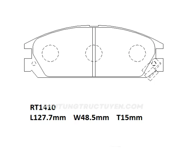 Bố thắng trước Accord 85-89 D5022 - Bộ