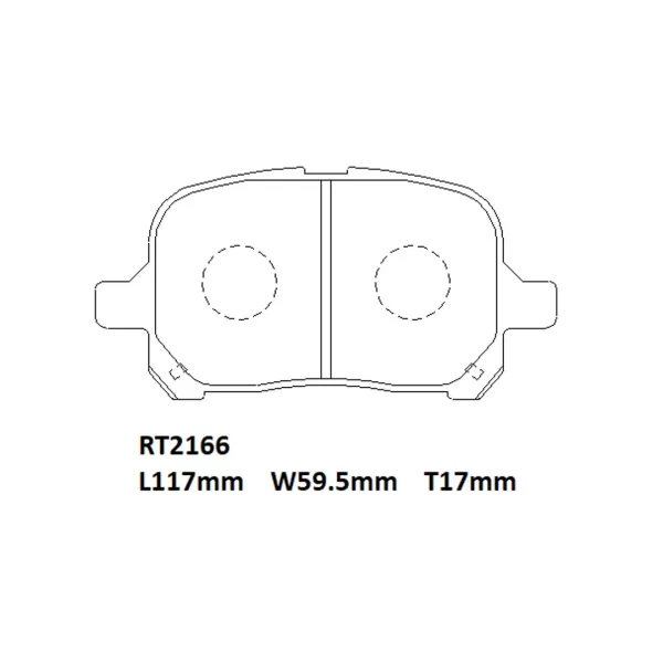 Bố thắng sau CAMRY XV20-00-01; 2.0 D2166 - Bộ