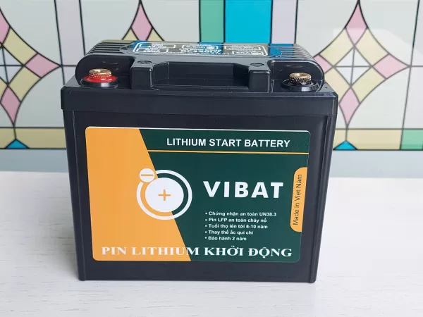 Pin Khởi Động Lithium VIBAT ô tô điện BA125LV - Hình ảnh 2