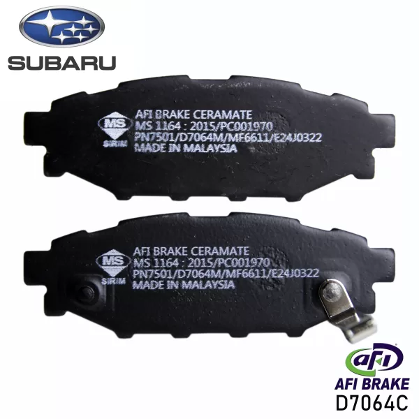 Bố thắng sau SUBARU FORESTOR, IMPREZA; PN7501