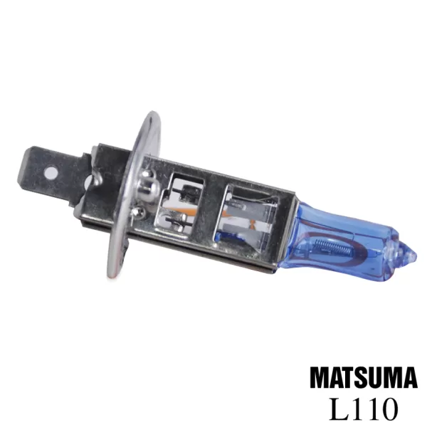 Bóng đèn pha Halogen chân H1 12V-55W trắng xanh - Hình ảnh 2