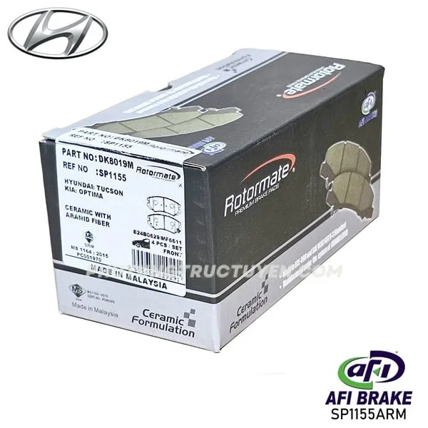Bố đĩa trước ELANTRA/TUCSON; KIA OPTIMA/SPORTAGE; SP1202; DK8019M - Bộ - Hình ảnh 4