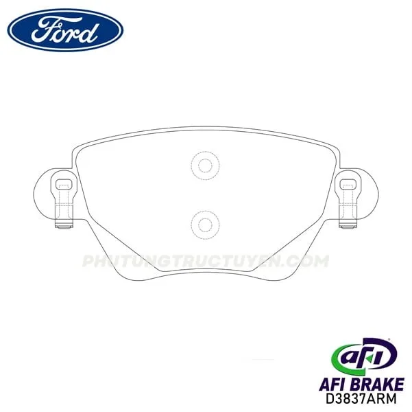 Bố thắng sau Mondeo 2005; Luxgen SP2031; DK8260 - Bộ - Hình ảnh 3
