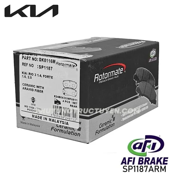 Bố thắng sau Tucson 10-15, i20, i30, Cerato 08-13, Forte 2010, Sonata 2010 RT1195 / SP1406 / PN0436 - Bộ - Hình ảnh 4